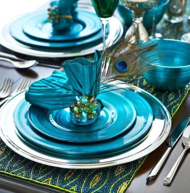 Purchase Peacock Table Décor