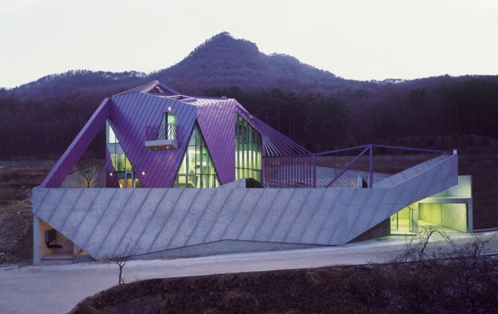 Purple hill house architecture