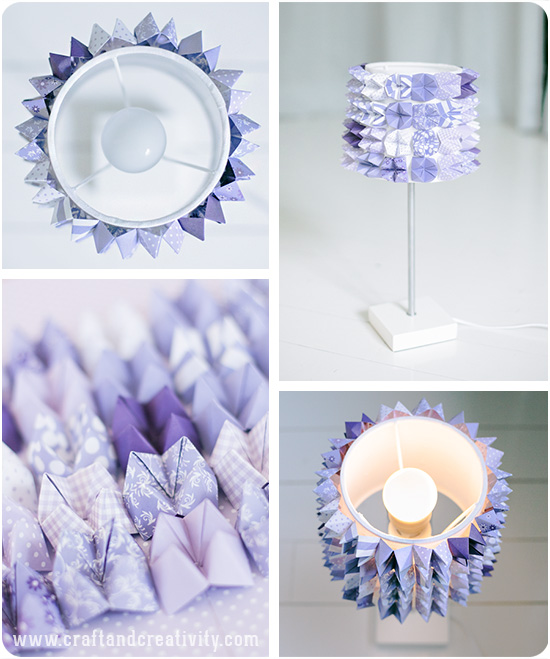 Purple Lampshade DIY