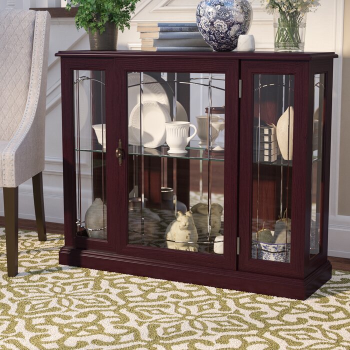 Purvoche Lighted Curio Cabinet