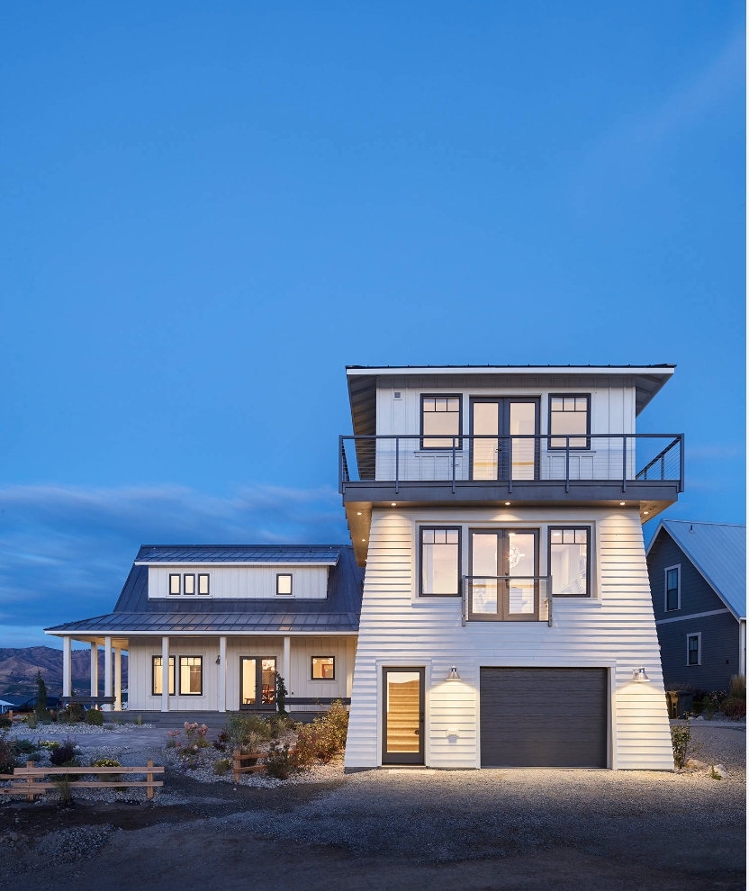 Radiating beach vibes with black trim