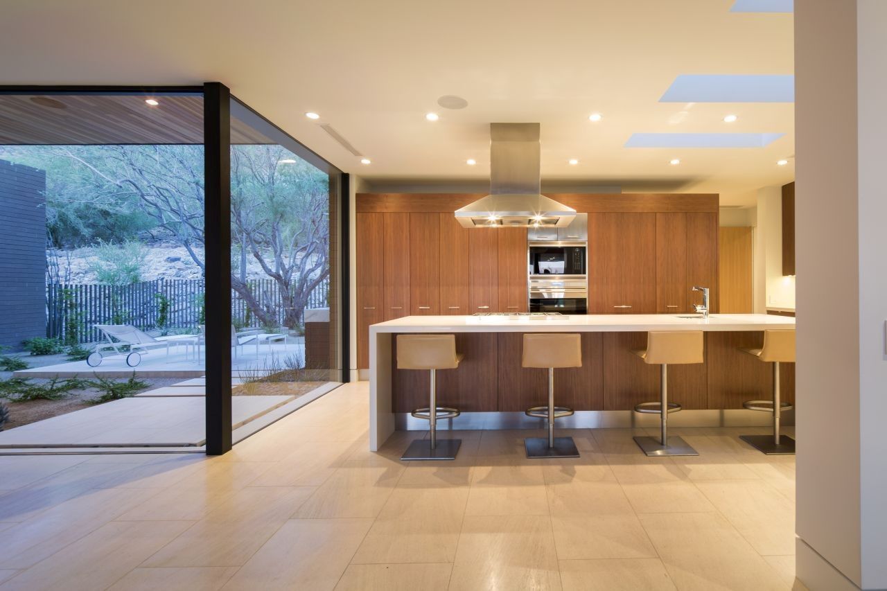 Rammed Earth Modern project kitchen