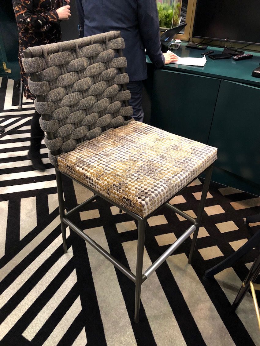 Ratana's bar chair is ideal for outdoors as well as indoors.