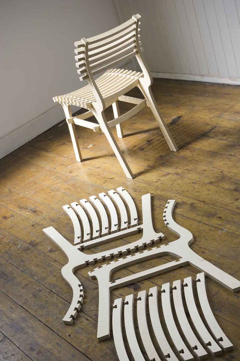 The design of the 2pack chair also conserves materials.