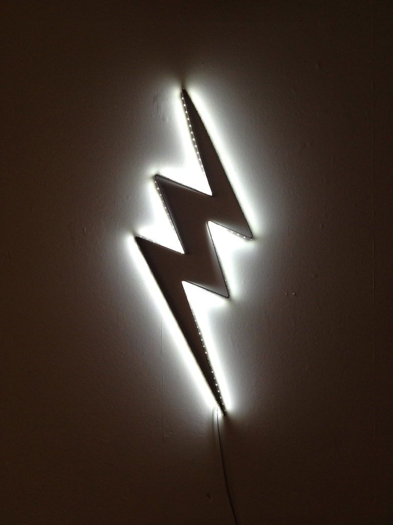 Rawcliffe also does commissions and can create all sorts of lighting shapes.
