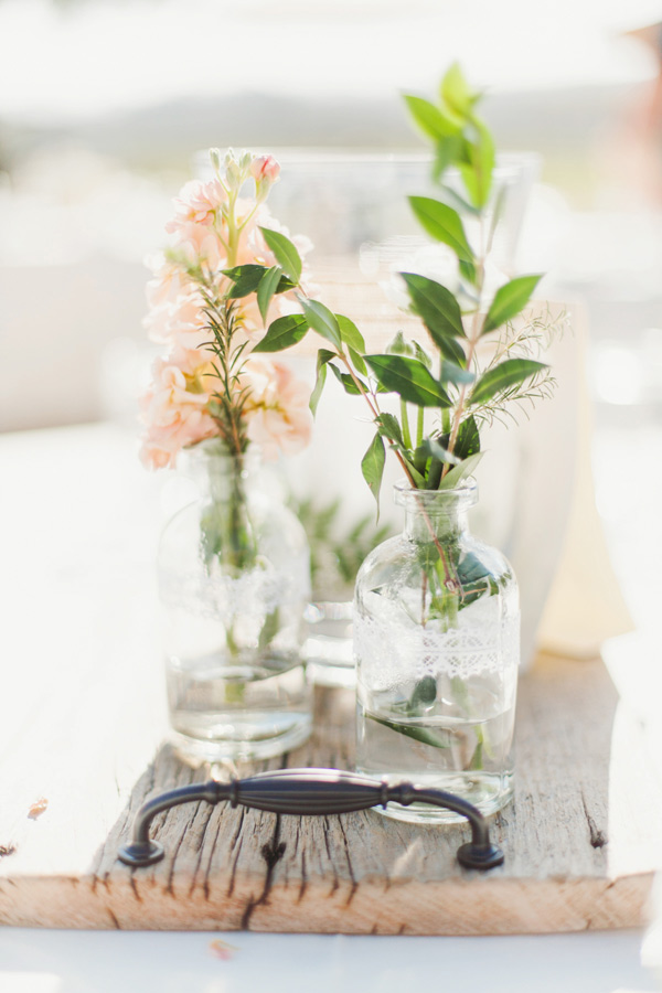 Reclaimed wood tray with handles