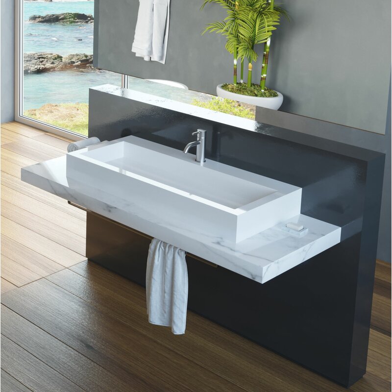 Rectangular Vessel Bathroom Sink