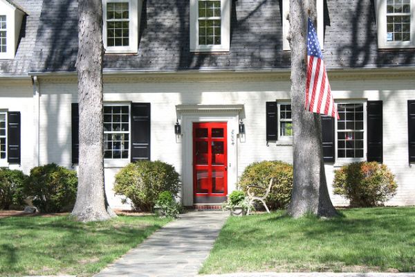 Red Front door colors meaning