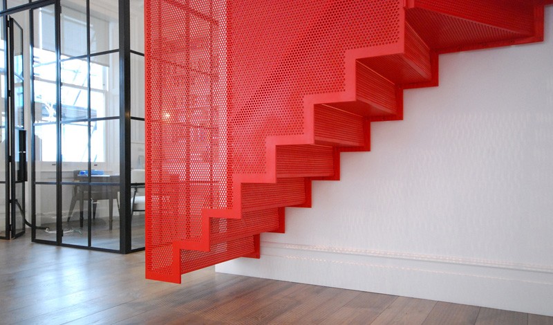 Red hanging Stairs