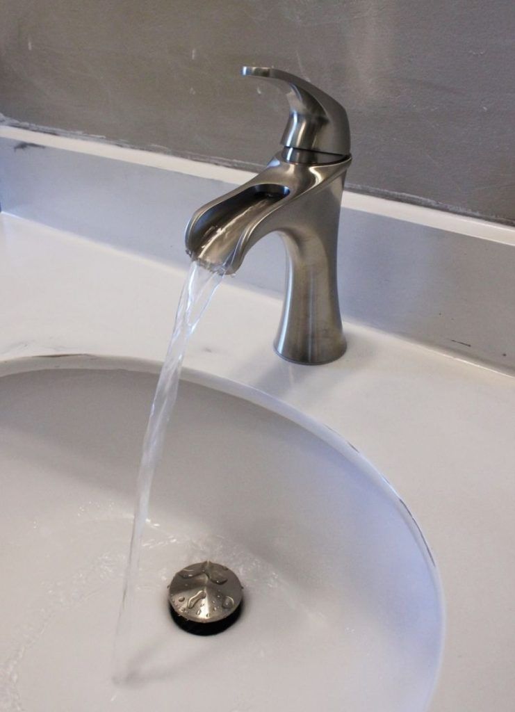 Remove and install bathroom faucet