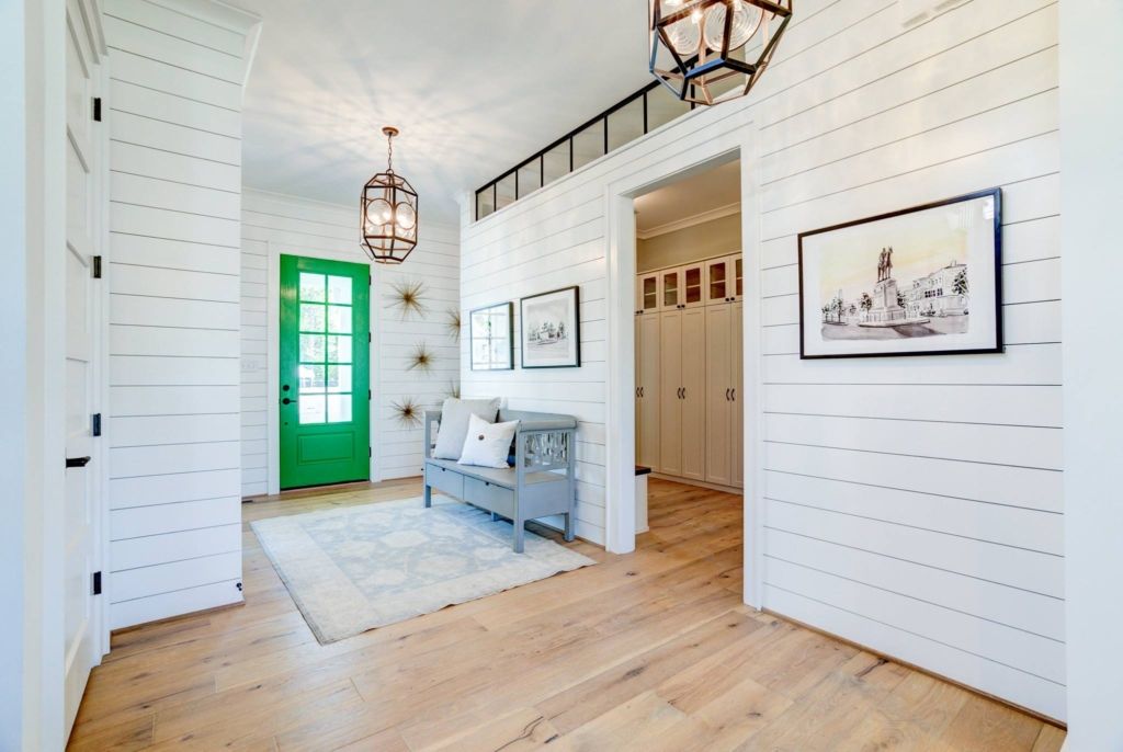 River city mudroom decor with bench