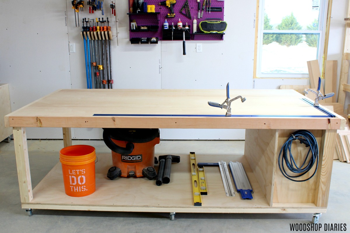 Rolling Workbench with Shelving