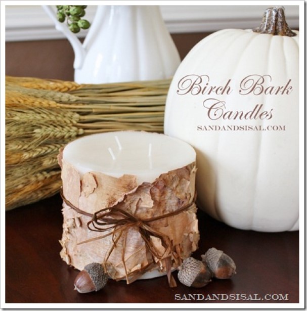 Romantic Birch Candles