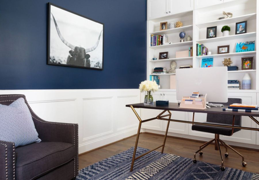 Room Service Study Transitional Home Office