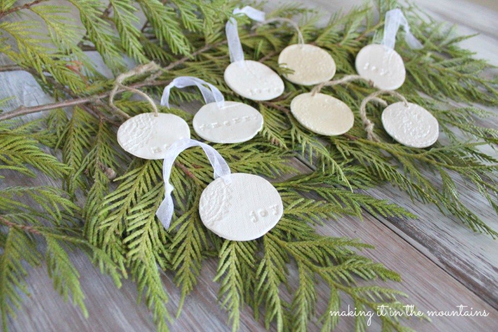 Rustic Clay Christmas Ornaments