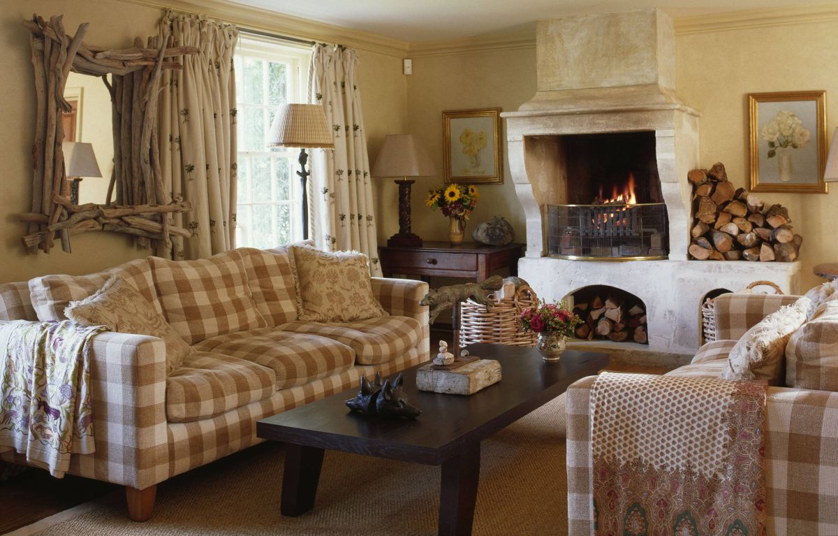 Rustic Cottagecore Living Room