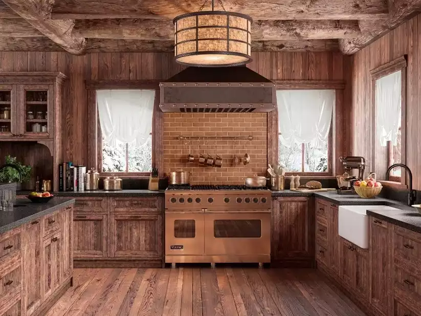 Rustic Modular Kitchen