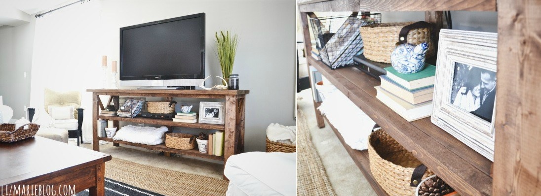 Rustic Wood TV Stand