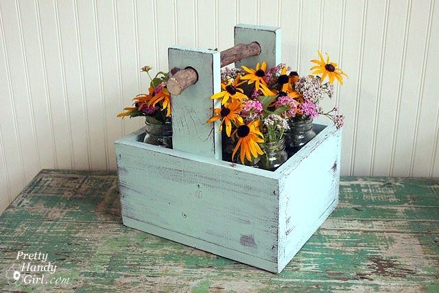 Rustic Wooden Caddy