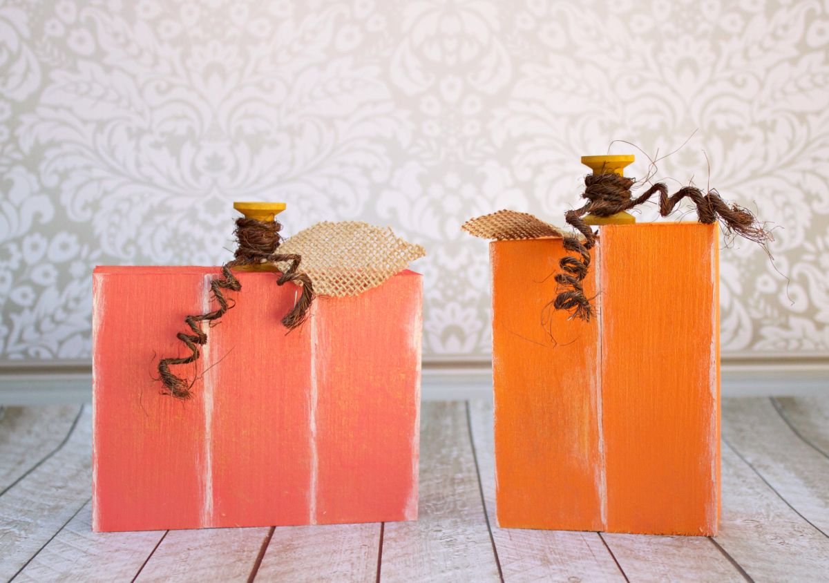 Rustic Wooden Pumpkins