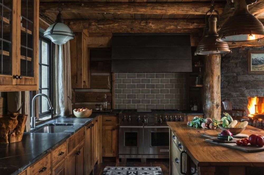 Rustic but refined, this kitchen has everything you need.