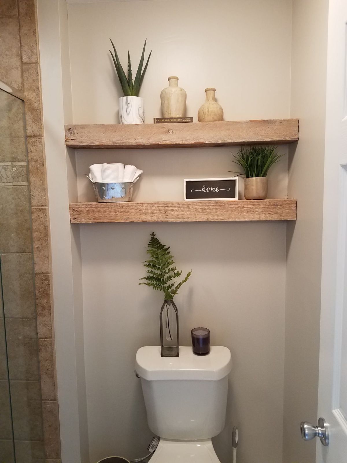 Rustic shelves