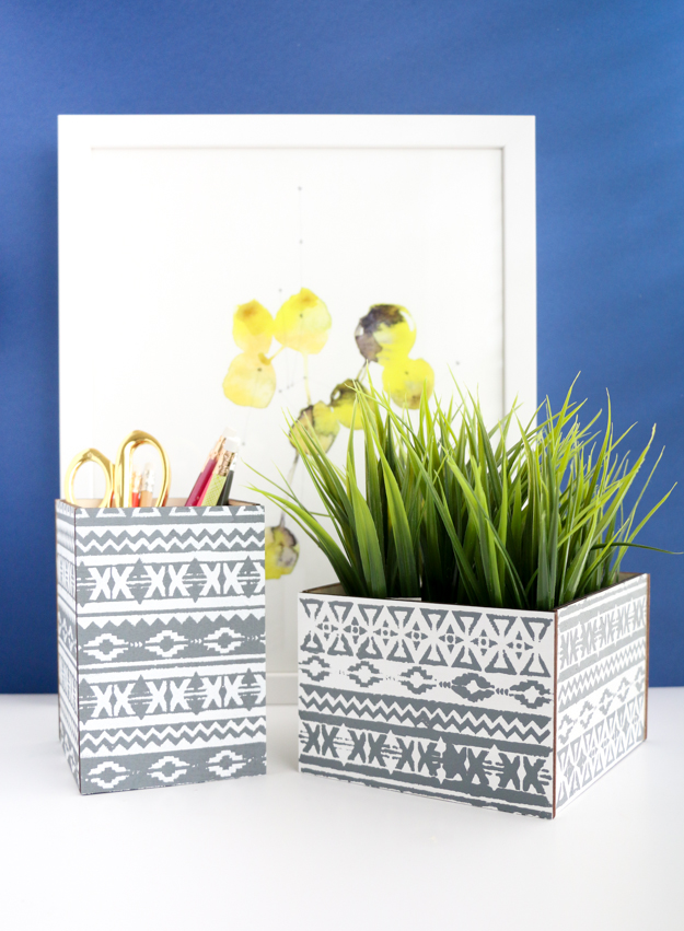 SUPER SIMPLE DIY TRIBAL DECORATIVE BOXES