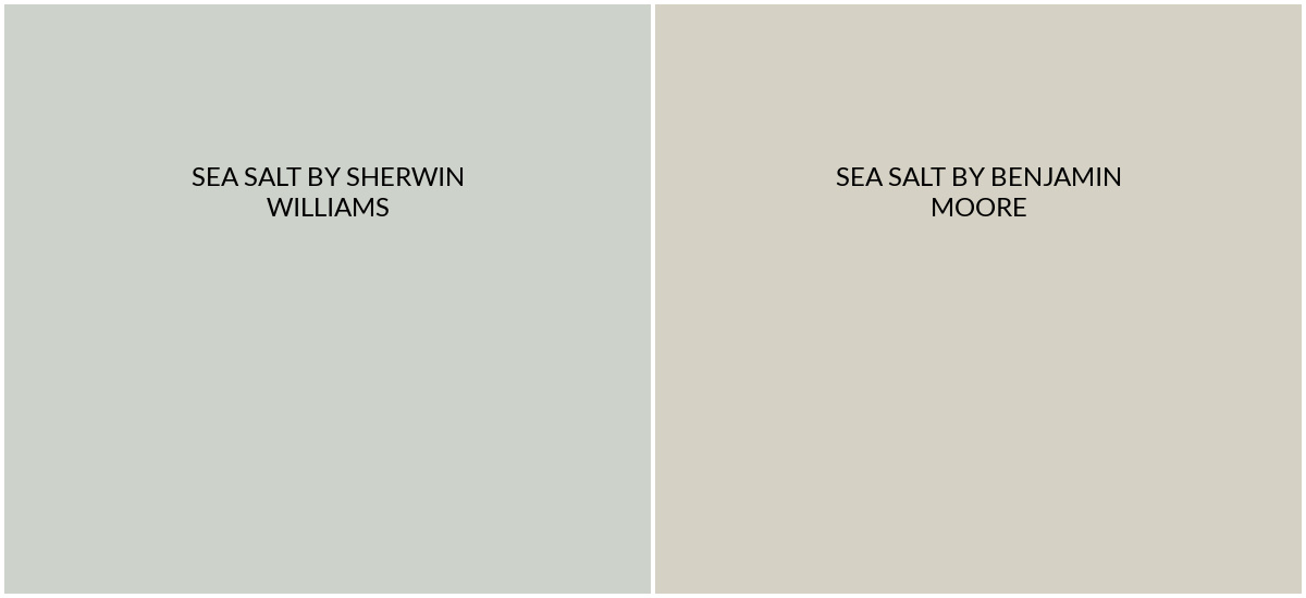 SW Sea Salt vs BM Sea Salt Paint