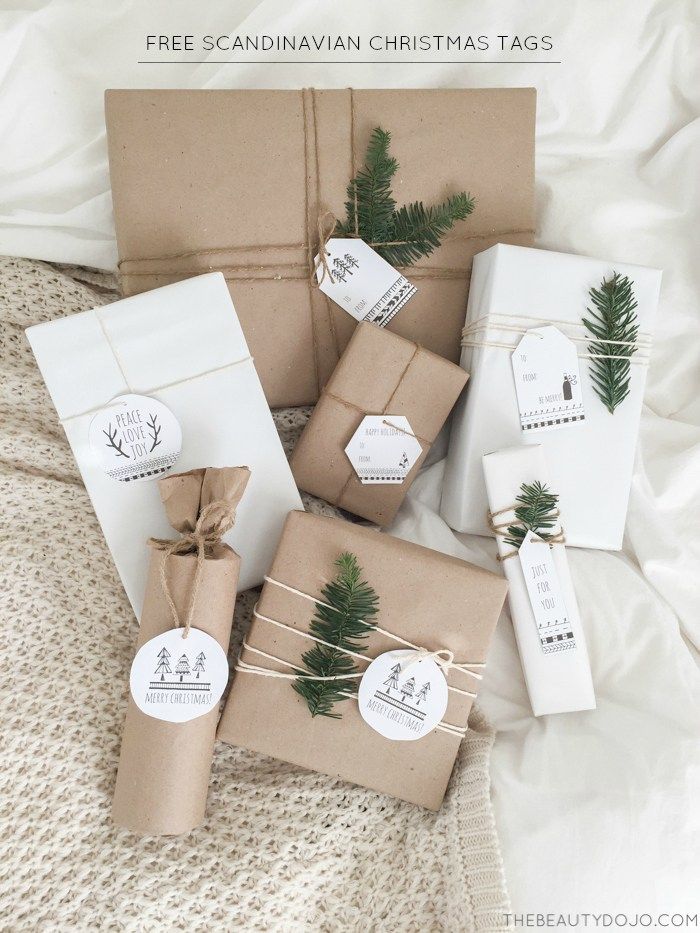 Scandinavian Paper Gifts Decorating