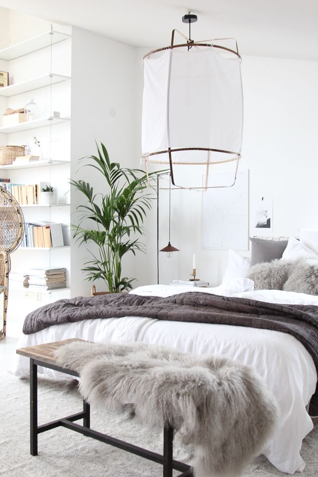 Scandinavian bedroom interior design