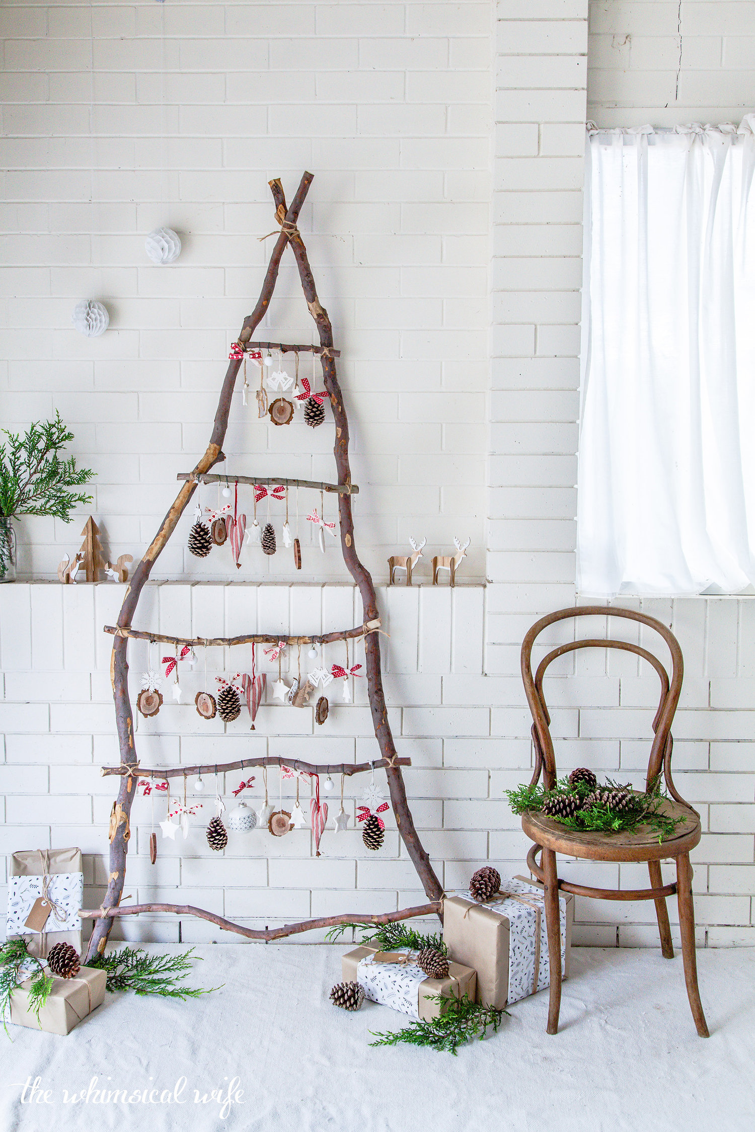 Scandinavian rustic Christmas Decor