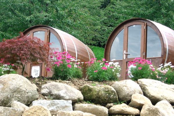 Schlafen im Weinfass Wine Barrel Room