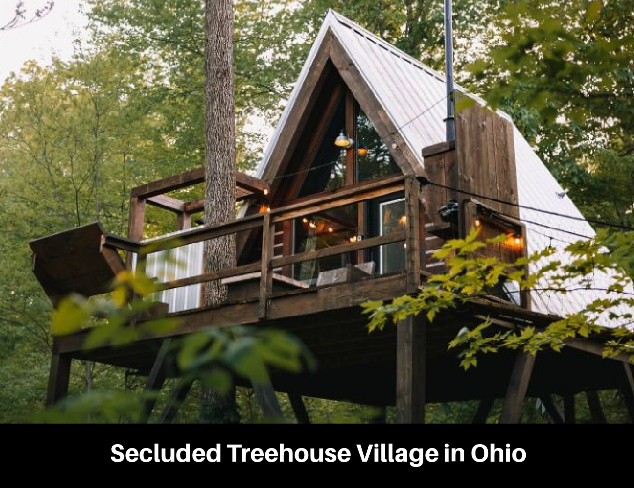 Secluded Treehouse Village in Ohio