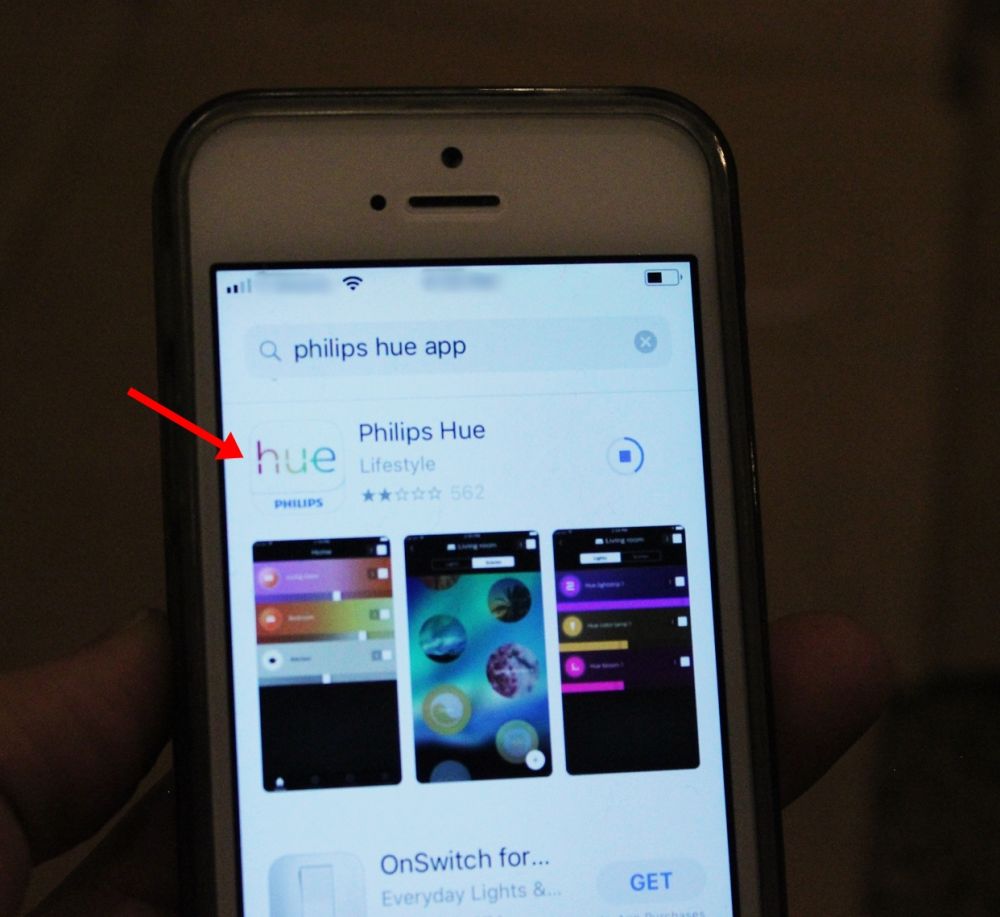 Set Up Philips Hue Bridge Lights- download the Philips Hue app