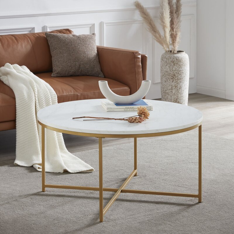 Sezis Cross Legs Coffee Table