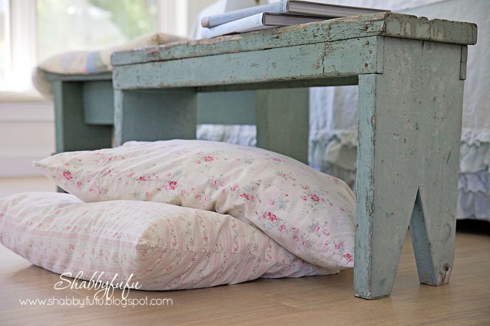 Shabby chic floor pillows