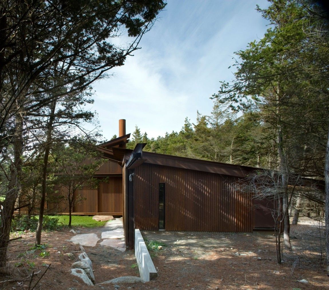 Shadowboxx house by Olson Kundig Architects Corten