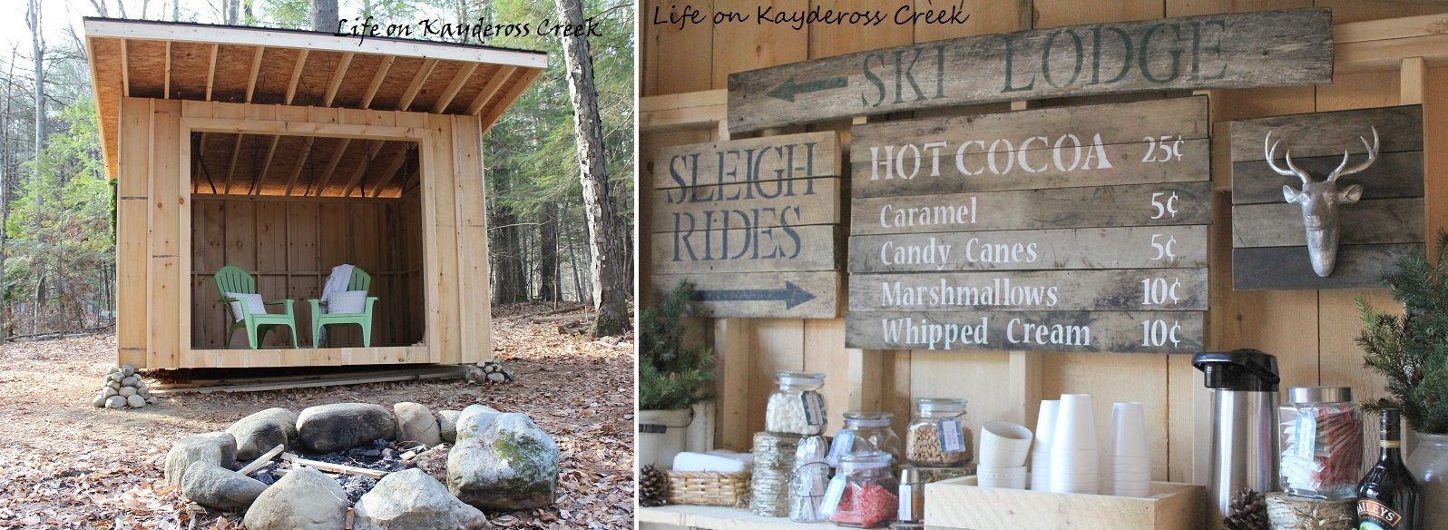 She Shed Hot Cocoa Bar – Adirondack