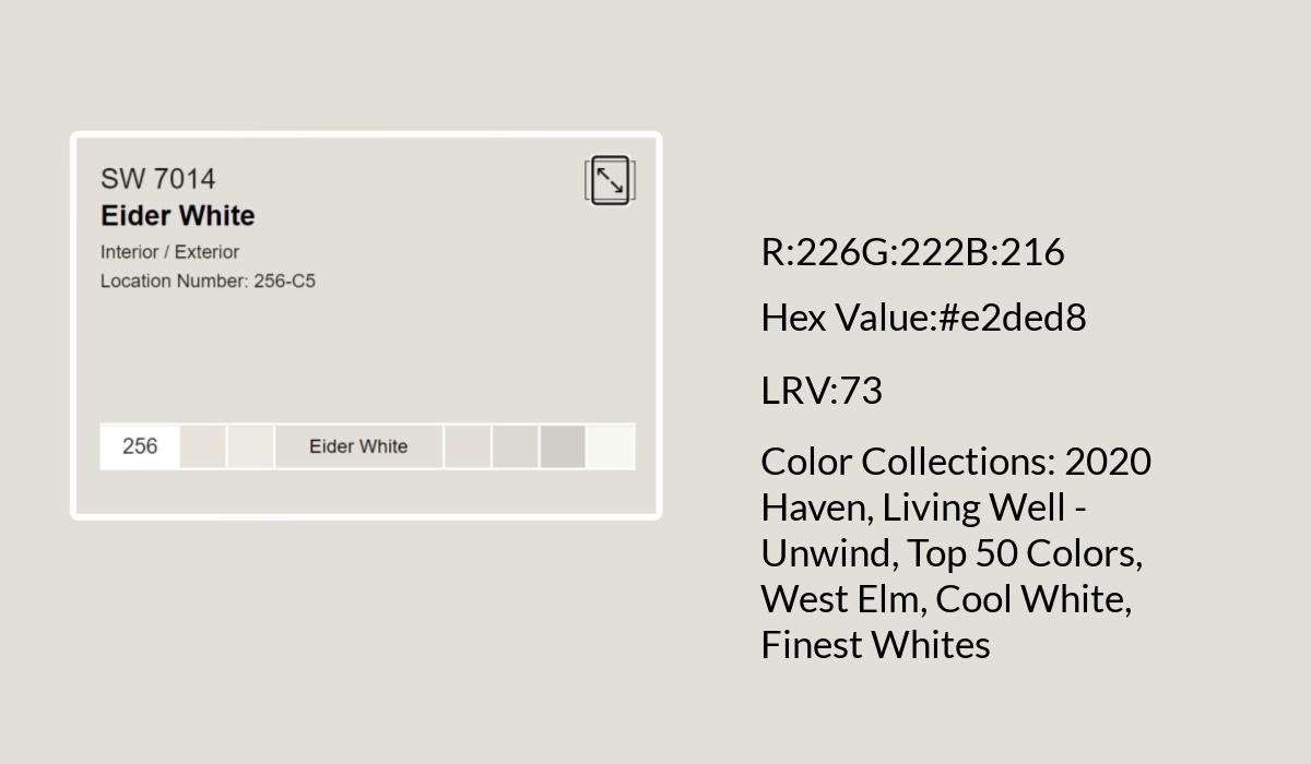 Sherwin Williams Eider White Is Your Under-The-Radar Color Choice