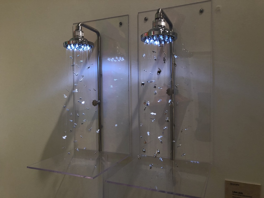 Shower head with led light