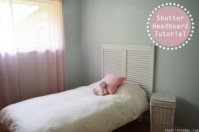 Shutter Headboard Tutorial - Kids Room