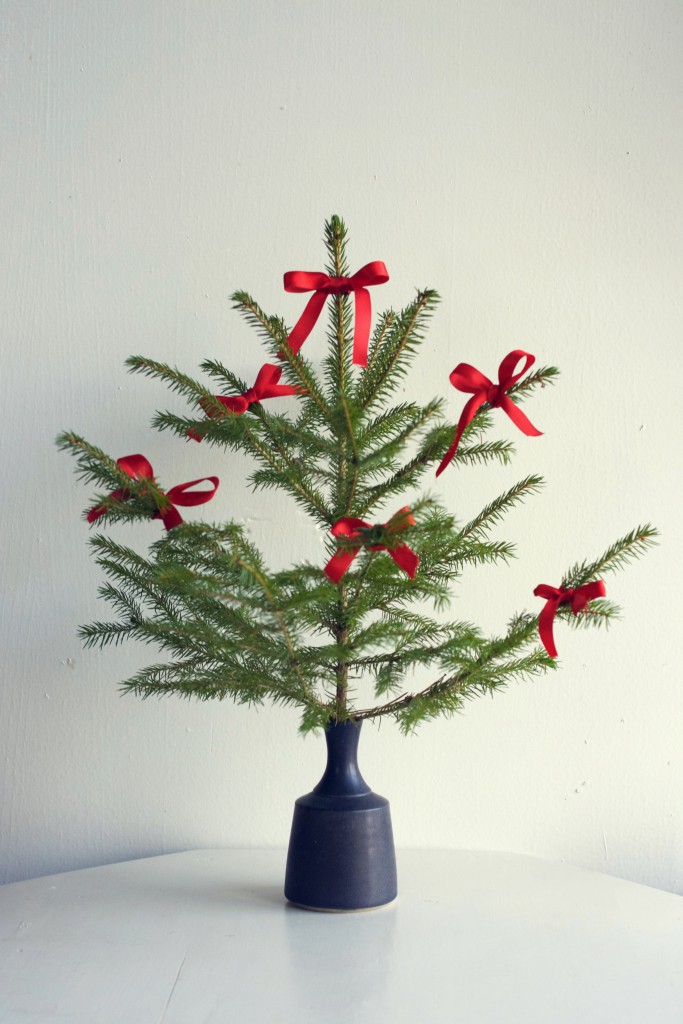 Simple Christmas Tree in a Vase