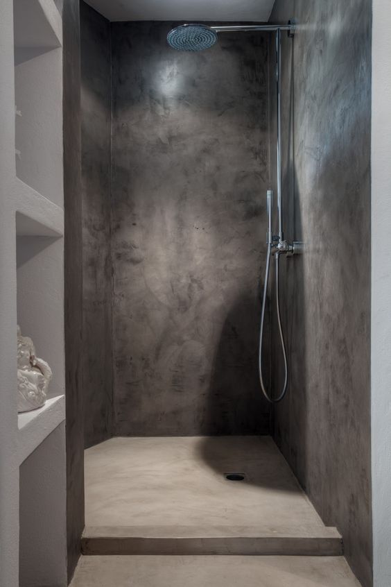 Simple Concrete shower design