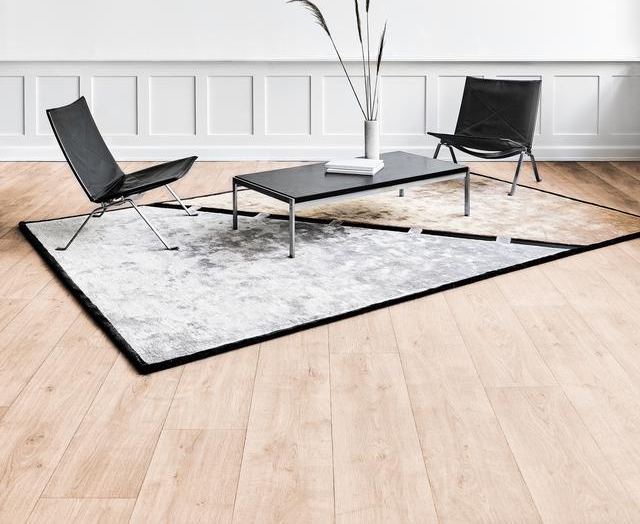 Modern two-tone rug