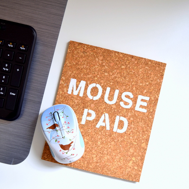 Simple Cork Mouse Pad DIY