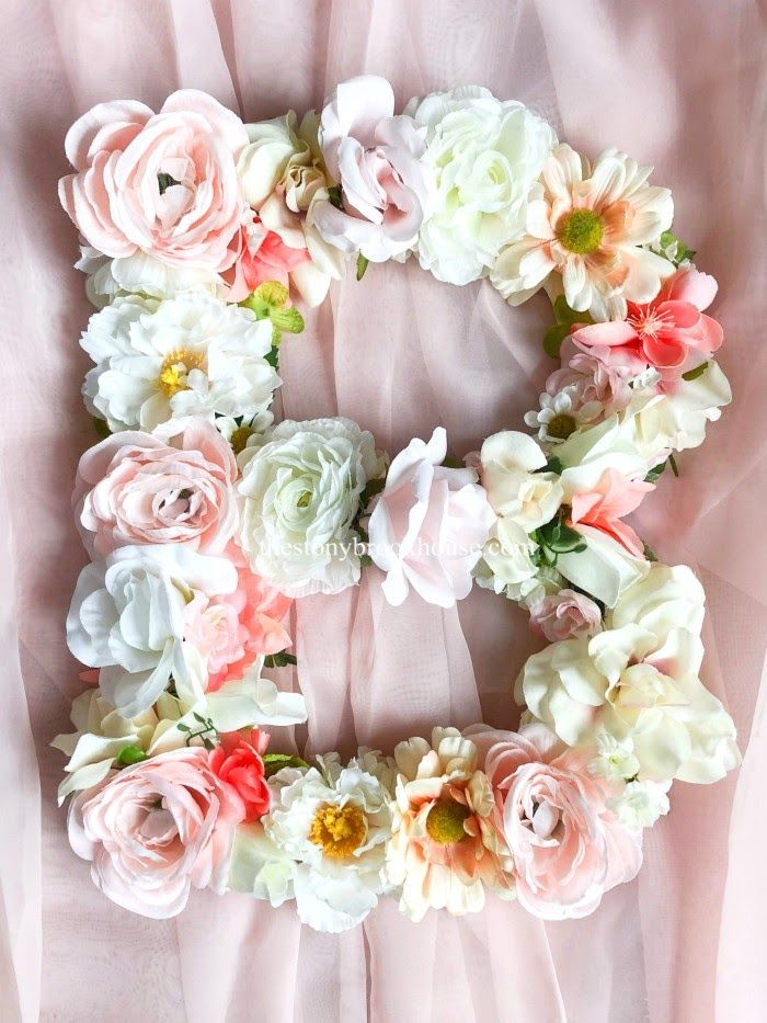 Simple Inexpensive Floral Letter