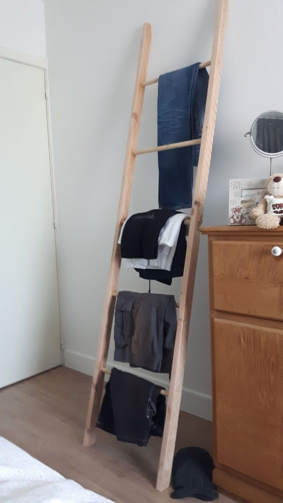 Simple Ladder Clothes Rack