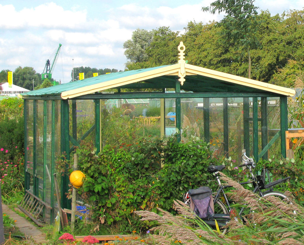 Simple backyard greenhouse DIY