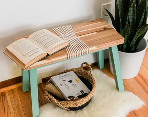 DIY furniture entryway bench