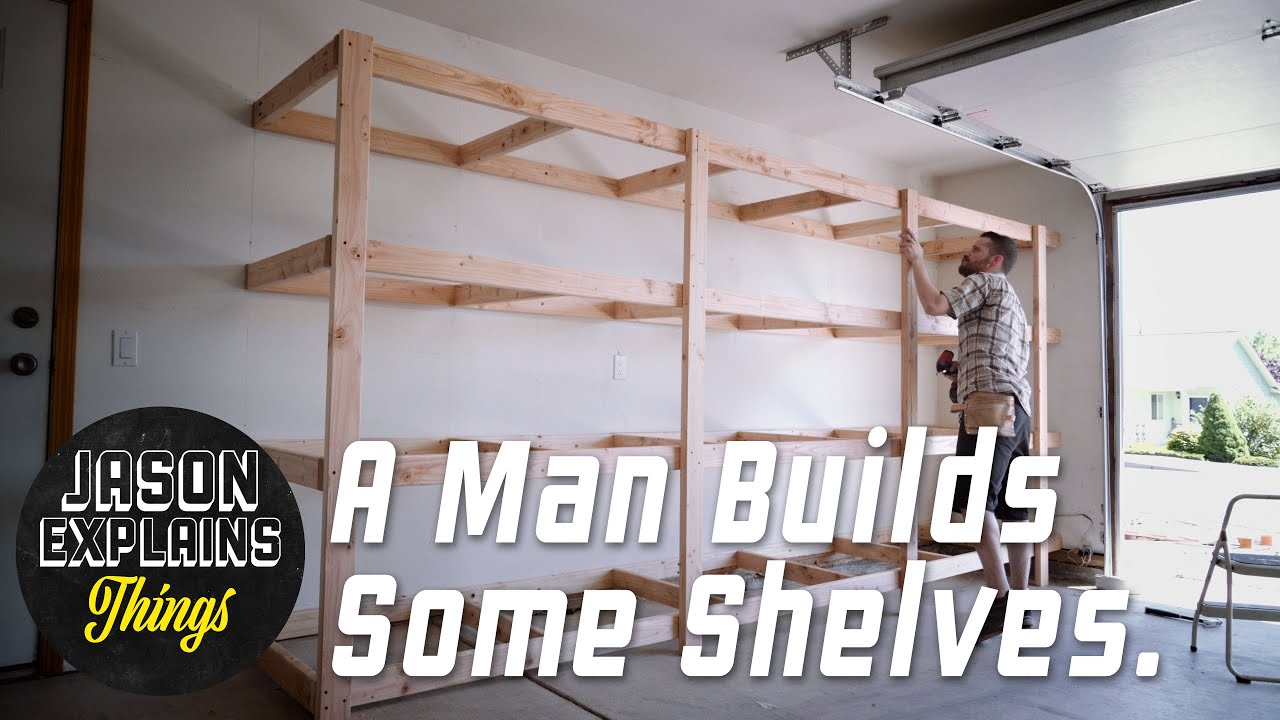 Simple garage shelves